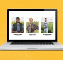 Laptop showing technicians on the screen