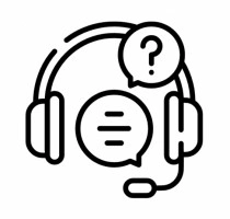 Icon of a tech support headset