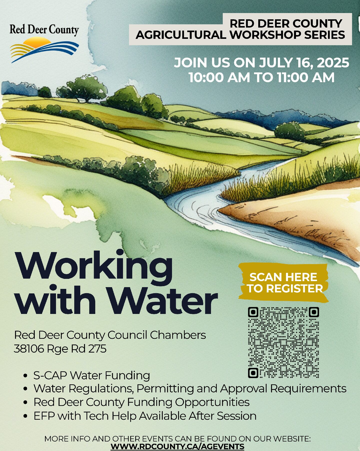 Working With Water Red Deer County: Working with Water | Alberta Environmental Farm Plan